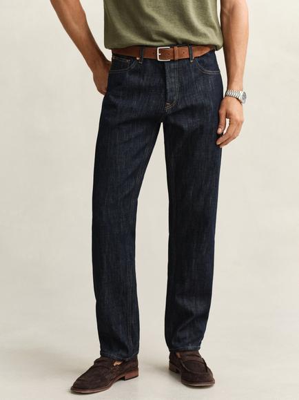 GANT Selvedge Jeans, Dark Blue Raw - view 2, Dark Blue Raw