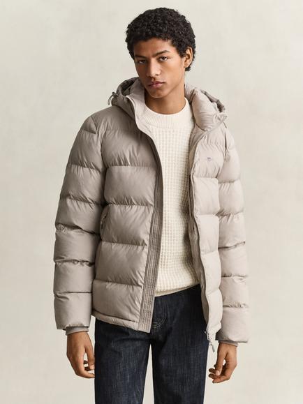 GANT Active Cloud Puffer Jacket, Mist Taupe, Mist Taupe