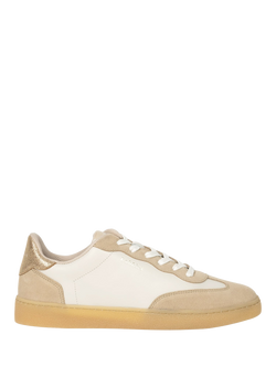 Bobbies Bahia Leather Lace Up Trainers, Off-white/Multi, Off-white/Multi