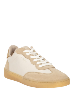 Bobbies Bahia Leather Lace Up Trainers, Off-white/Multi - view 2, Off-white/Multi