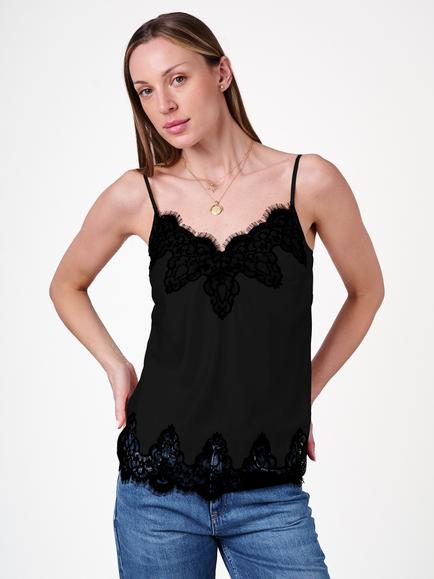 Amanda Wakeley Nathalie Silk Camisole, Black