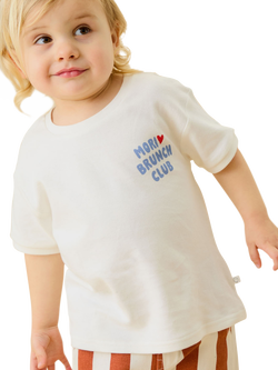MORI Kids' MORIcchino Oversized T-Shirt, Cream, Cream