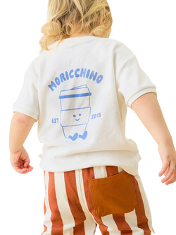 MORI Kids' MORIcchino Oversized T-Shirt, Cream - view 2, Cream