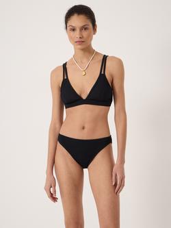 HUSH Dina Bikini Top, Black