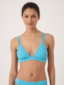 HUSH Dina Bikini Top, Turquoise Blue