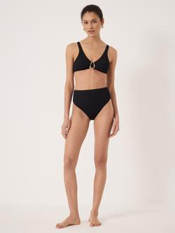 HUSH Harper Crinkle High Waisted Bottoms, Black - view 2, Black