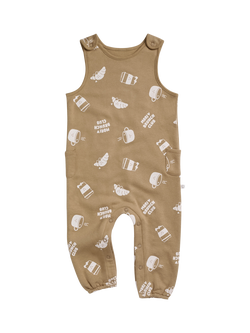 MORI Baby Brunch Club Oversized Dungarees, Brown, Brown