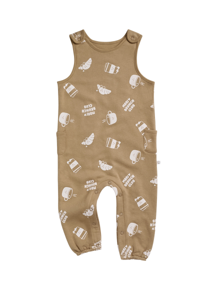 MORI Baby Brunch Club Oversized Dungarees, Brown, Brown