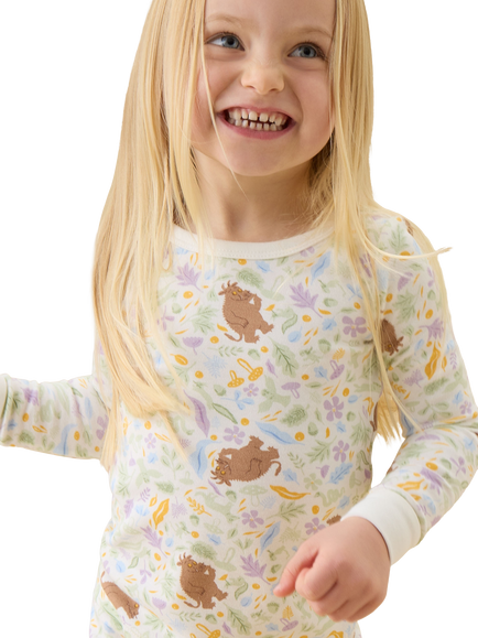 MORI Kids' Long Sleeve Pyjama Set, Gruffalo Print - view 2, Gruffalo Print