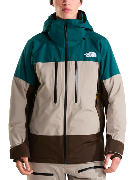 The North Face Men's Waterproof Chakal Windbreaker, Teal/Slb/Chestnut, Teal-slb-chestnut