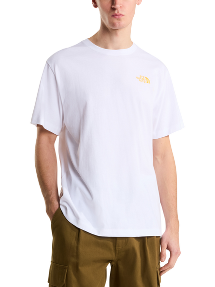 The North Face Graphic Print Crew Neck Cotton T-Shirt, Tnf White, Tnf White