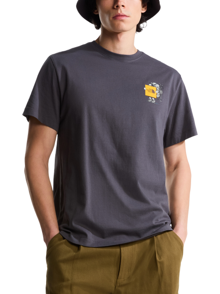 The North Face Men's Cotton U Gear Up Relax T-Shirt, Anthracite Gry, Anthracite Gry