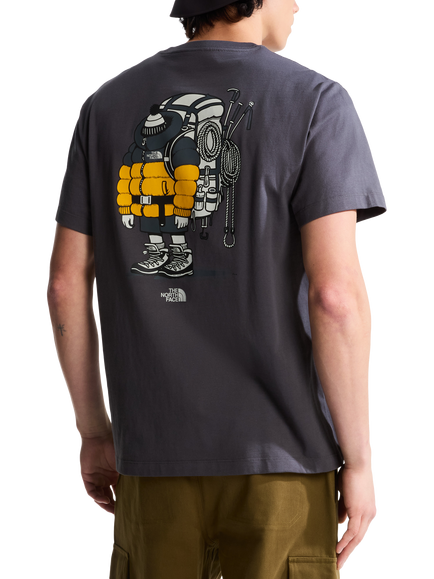 The North Face Men's Cotton U Gear Up Relax T-Shirt, Anthracite Gry - view 2, Anthracite Gry