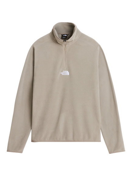 The North Face Men's Glacier Quarter Zip Fleece Top, Stone Slab, Stone Slab