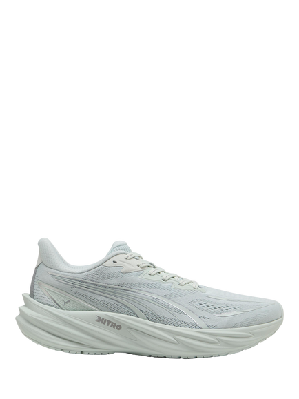 PUMA Velocity NITRO 5 Men's Running Shoe, Crème Mint-silver