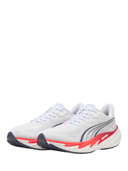 PUMA Velocity Nitro 5 Running Shoes, Puma White-red - view 2, Puma White-red