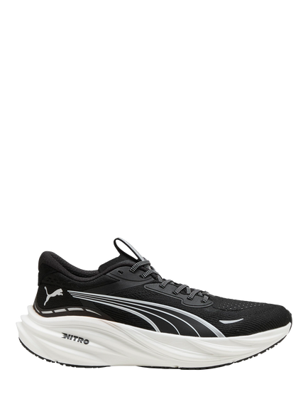 PUMA Magnify NITRO 3 Running Shoes, Puma Black-white, Puma Black-white