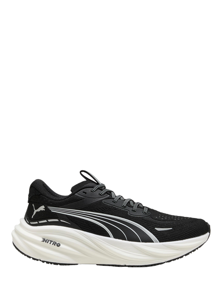 PUMA Magnify NITRO 3 Running Shoes, Puma Black-white, Puma Black-white