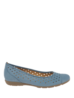 Gabor Ruffles Punched Detail Pumps, Jeans, Jeans