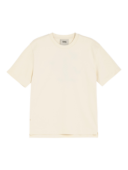 OAS Bronc Crew Neck Cotton T-Shirt, Ecru, Ecru