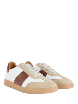 V.GAN Vegan Stem Lace Up Trainers, White/Multi - view 2, White/Multi