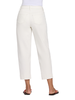NYDJ High Rise Carrot Ankle Jeans - view 2, Vintage White