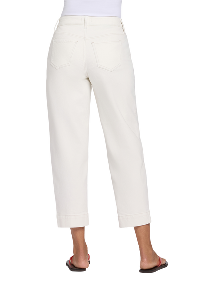 NYDJ High Rise Carrot Ankle Jeans - view 2, Vintage White