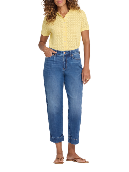 NYDJ High Rise Carrot Ankle Jeans, Wild River
