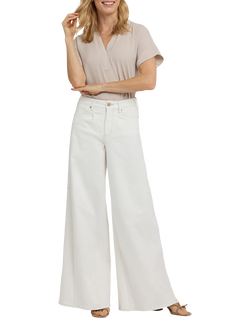 NYDJ Nova Super Wide Leg Jeans, Vintage White, Vintage White