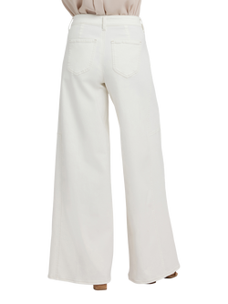 NYDJ Nova Super Wide Leg Jeans, Vintage White - view 2, Vintage White