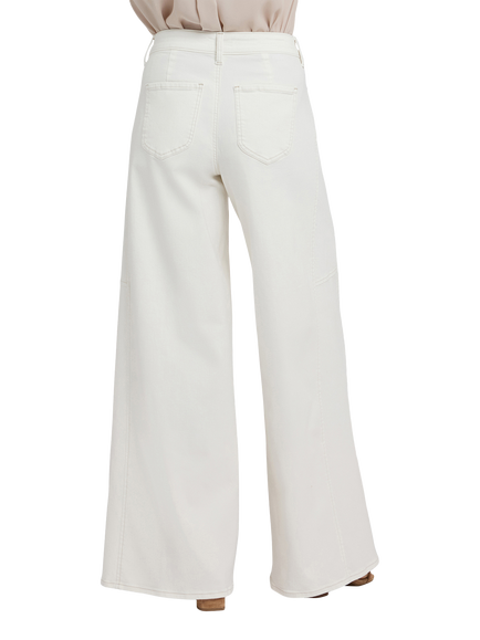 NYDJ Nova Super Wide Leg Jeans, Vintage White - view 2, Vintage White