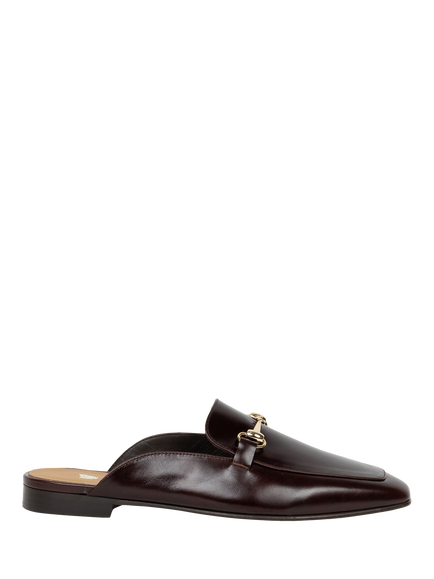 Bobbies Emy Leather Horsebit Mule Loafers, Irish Coffee, Irish Coffee