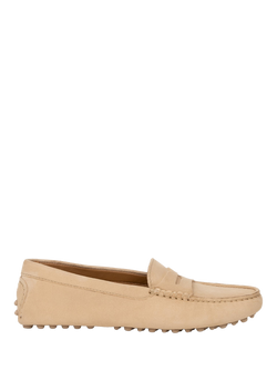 Bobbies Emma Suede Driver Loafers, Milos Beige, Milos Beige