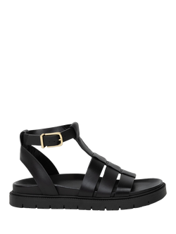 Bobbies Nellie Leather Gladiator Sandals, Passion Black, Passion Black