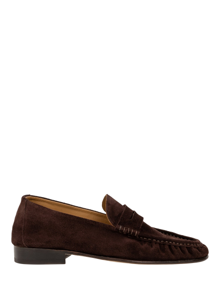 Bobbies Joe Suede Loafers, Truffle Brown, Truffle Brown