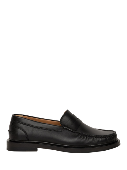 Bobbies Jessie Leather Loafers, Passion Black, Passion Black