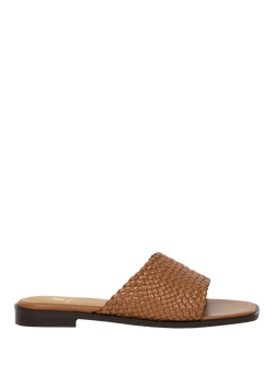 Bobbies Praia Leather Mule Sandals, Camel