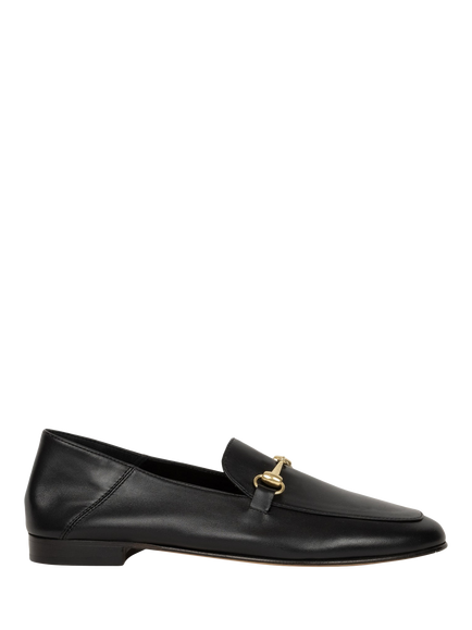 Bobbies Jill Leather Horsebit Loafers, Passion Black