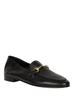 Bobbies Jill Leather Horsebit Loafers - view 2, Passion Black