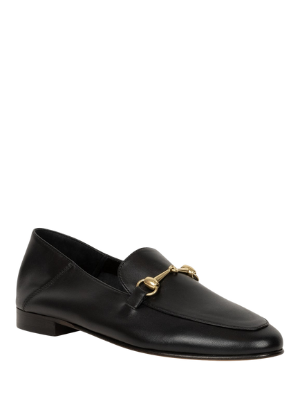 Bobbies Jill Leather Horsebit Loafers - view 2, Passion Black