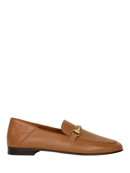 Bobbies Jill Leather Horsebit Loafers, Camel