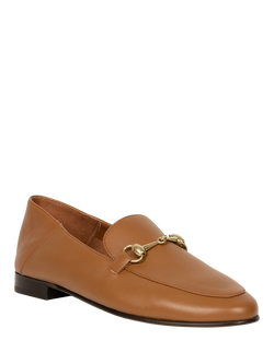 Bobbies Jill Leather Horsebit Loafers - view 2, Camel