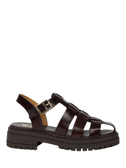 Bobbies Billy Leather Fisherman Sandals, Irish Coffee