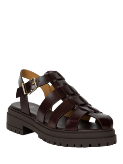 Bobbies Billy Leather Fisherman Sandals - view 2, Irish Coffee