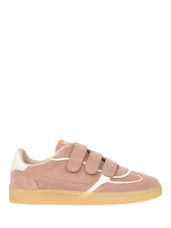 Bobbies Vesper Suede Riptape Trainers, Blush