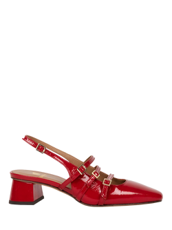 Bobbies Skye Crumpled Patent Leather Mary Janes, Flamenco, Flamenco