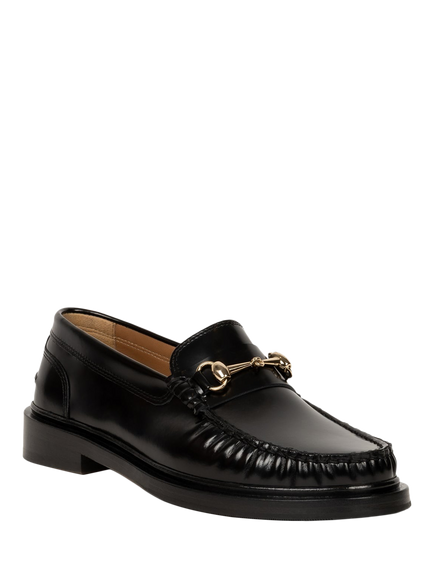 Bobbies Cardi Leather Horsebit Loafers, Black Siyah - view 2, Black Siyah