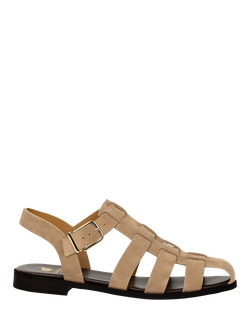 Bobbies Romane Suede Fisherman Sandals, Antelope, Antelope