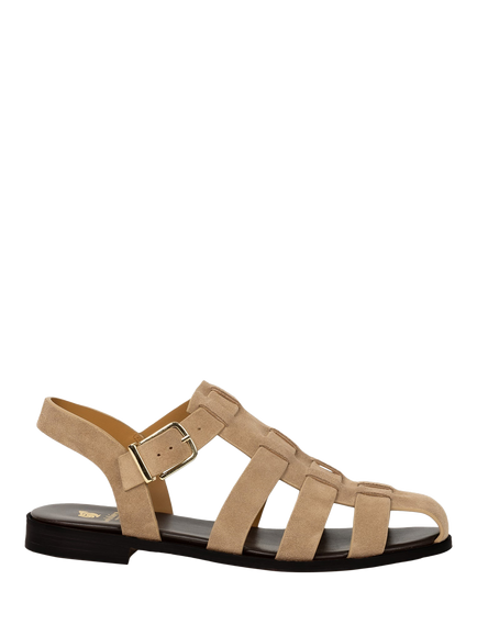 Bobbies Romane Suede Fisherman Sandals, Antelope, Antelope