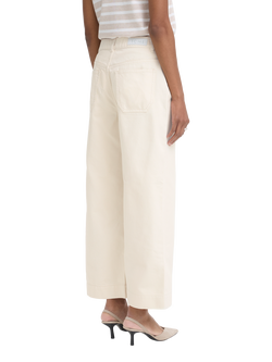 ICHI Olia Cropped Wide Leg Jeans, Birch - view 2, Birch